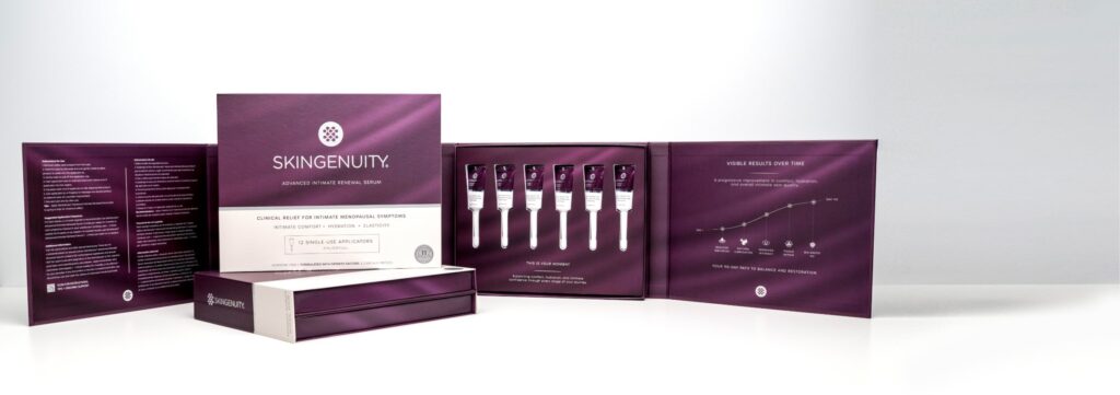 Open AIRS box showing twelve single-use applicators beside stacked boxes